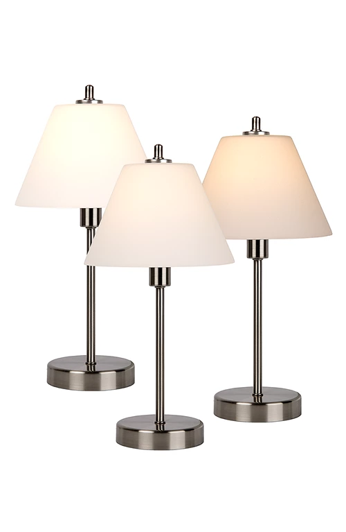 Lucide TOUCH - Tischlampe - Ø 22 cm - 1xE14 - Chrom Matt - detail 1